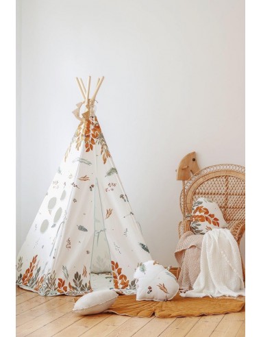 “Forest friends” Teepee Tent brillant des détails fins