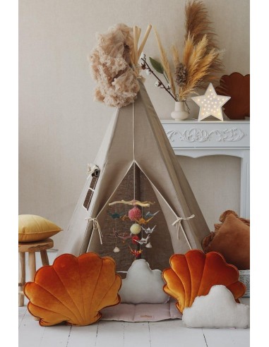 “Natural Linen” Teepee Tent la livraison gratuite